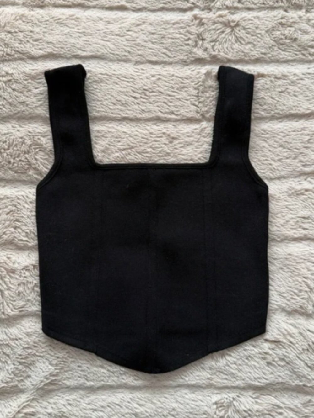 Zara black corset crop top 🖤